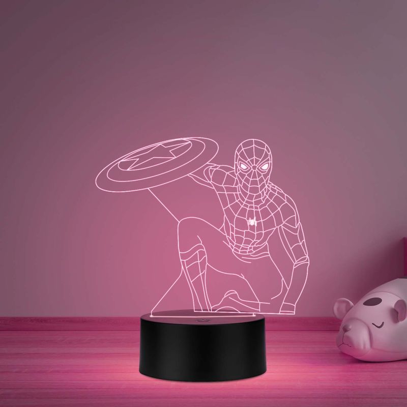 spiderman845 3D Illusion Led Night lamp with multicolored gift for kid
